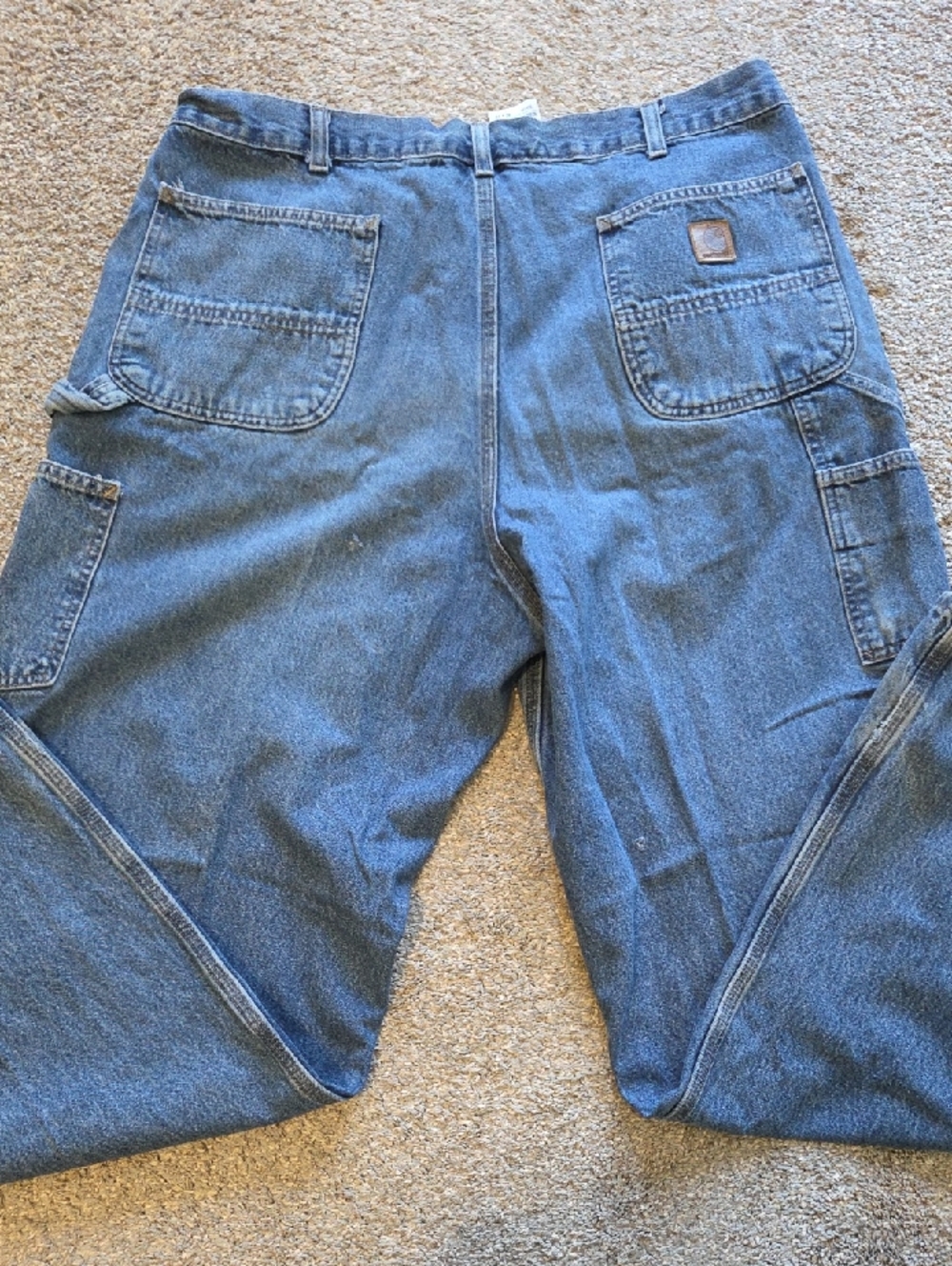 Carhartt Blue Denim Work Jeans